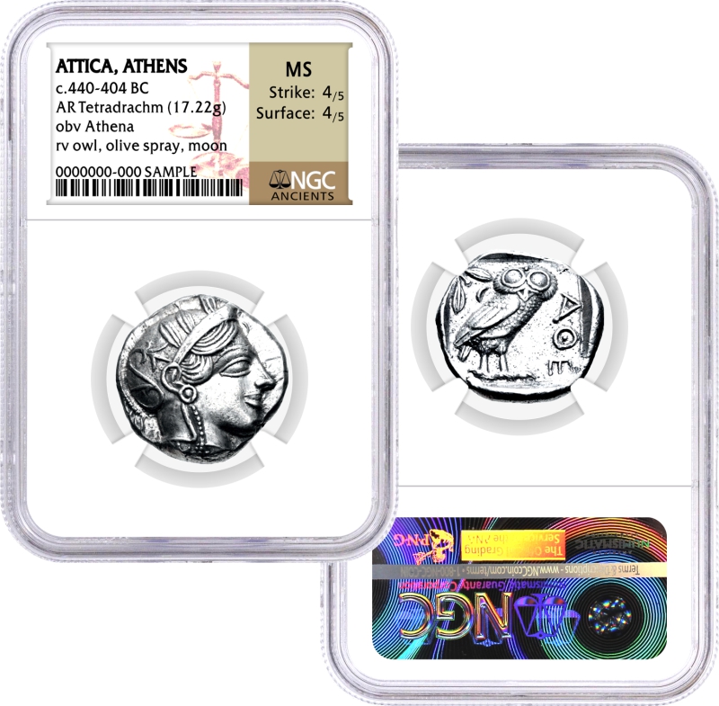 NCG Athenian Owl Tetradrachm