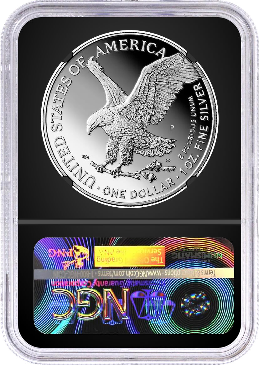 2025 P $1 1oz Silver Eagle 250th Anniv U.S. Marine Corps Privy NGC PF70 UCAM Advance Releases Mercanti/Gaudioso Signed Limited Edition Dual Signature Mint Engraver Series Black Core with OGP