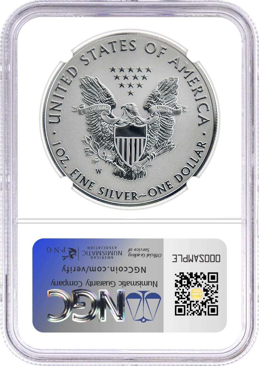 2019 Pride of Two Nations U.S. Set W $1 Silver Eagle NGC Enhanced Rev PF70 Mercanti/Gaudioso Signed Limited Edition Dual Signature MES + Canada $5 Maple Leaf NGC Modified PF70 US Canada Label 