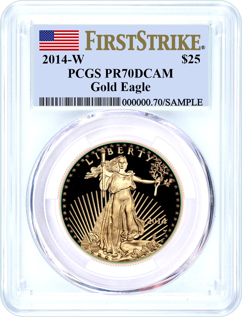 2014 W Proof Gold Eagle 4 Coin Set PCGS PR70 DCAM First Strike