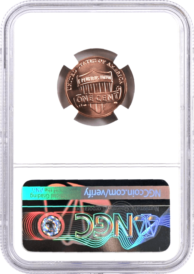 2019 W 1c Lincoln Cent NGC MS69 RD Early Releases Lyndall Bass Signed Flag Label