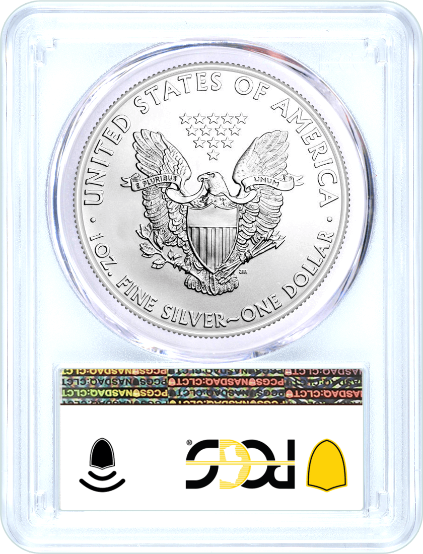 2003 $1 Silver Eagle PCGS MS70 Blue Label