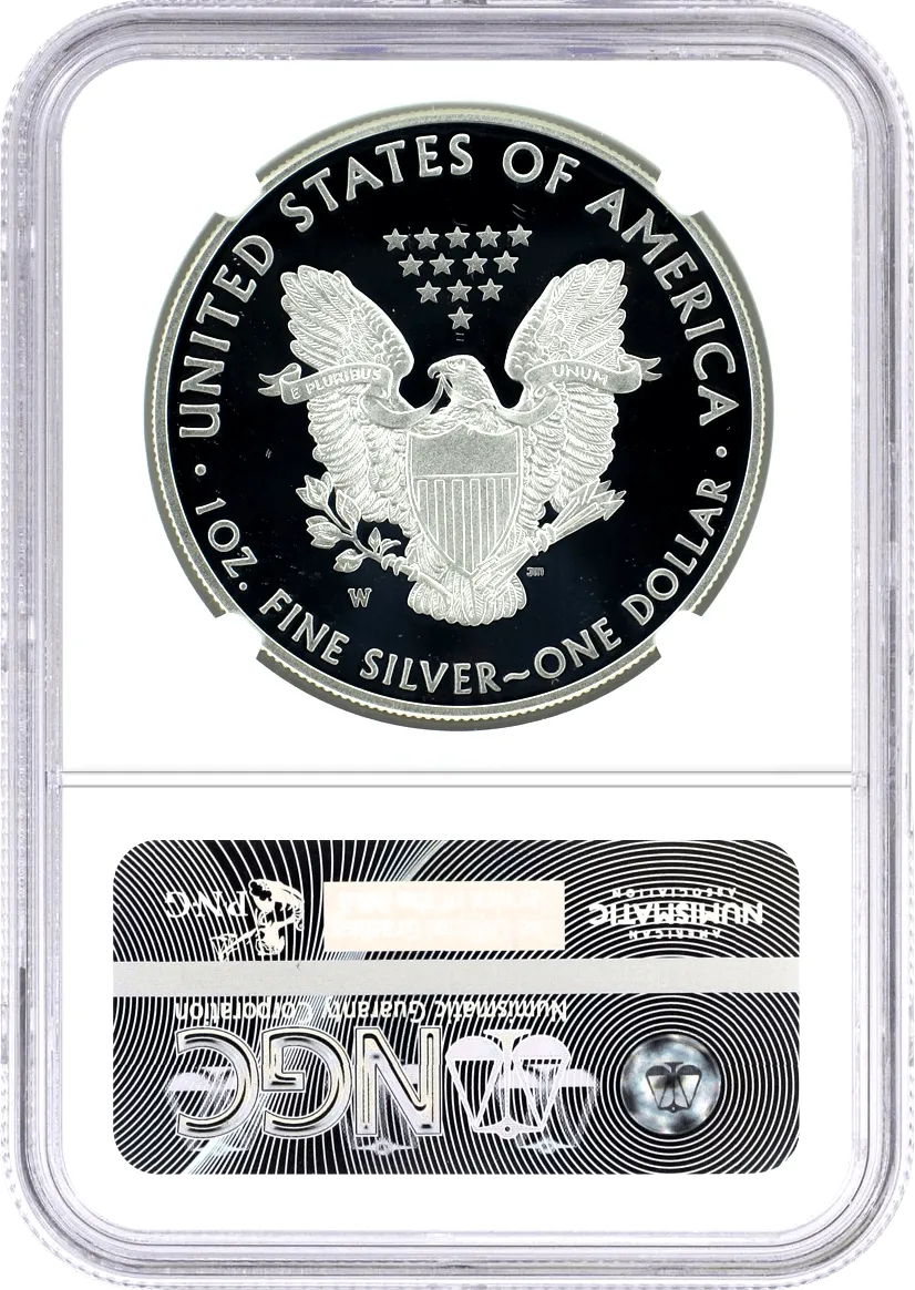 2017 W $1 Proof Silver Eagle 2020 West Point Mint Hoard NGC PF70 Ultra Cameo Mercanti Signature U.S. Mint Engraver Series