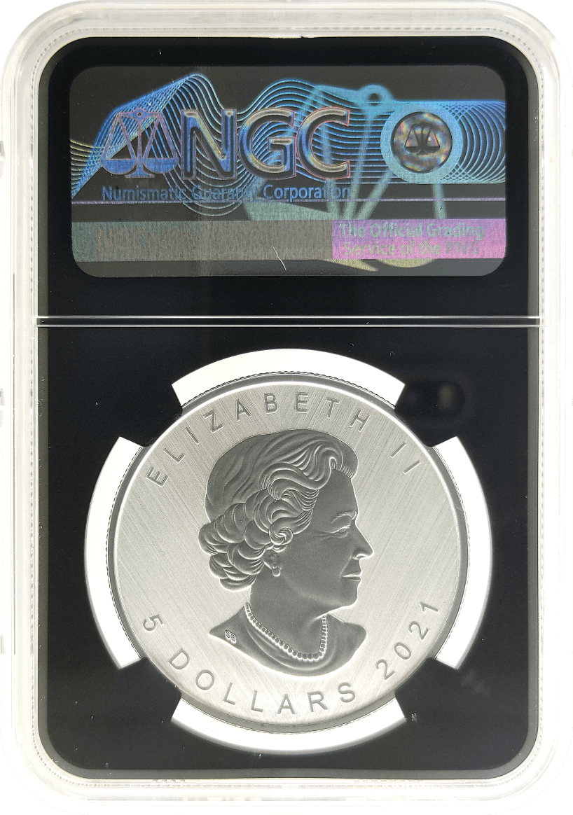 2021 W $5 Canada 1oz Silver Maple Leaf Tailored Specimen NGC SP70 First Releases Susan Taylor Signed