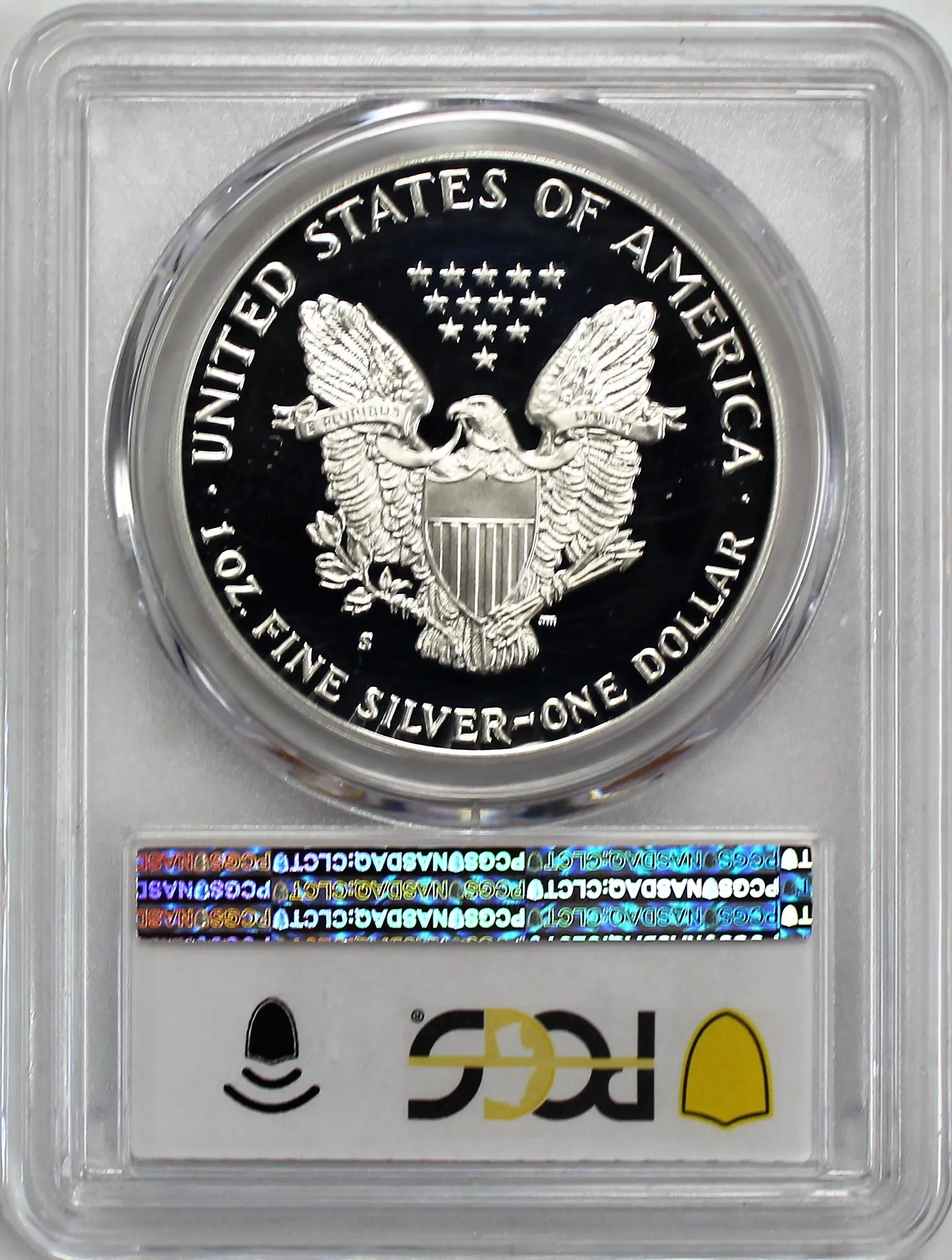 1987 S $1 Proof Silver Eagle PCGS PR70DCAM Blue Label
