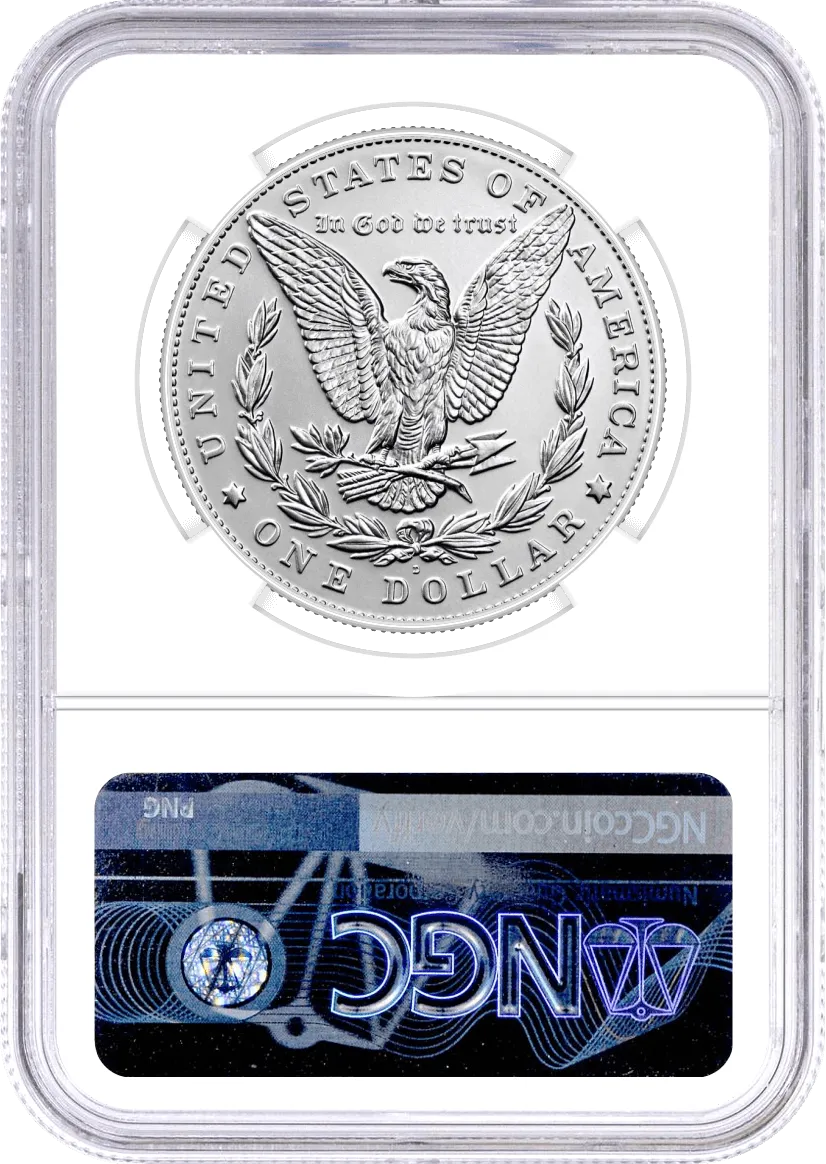 2021 D $1 Morgan Dollar NGC MS69 Early Releases 100th Anniversary Label