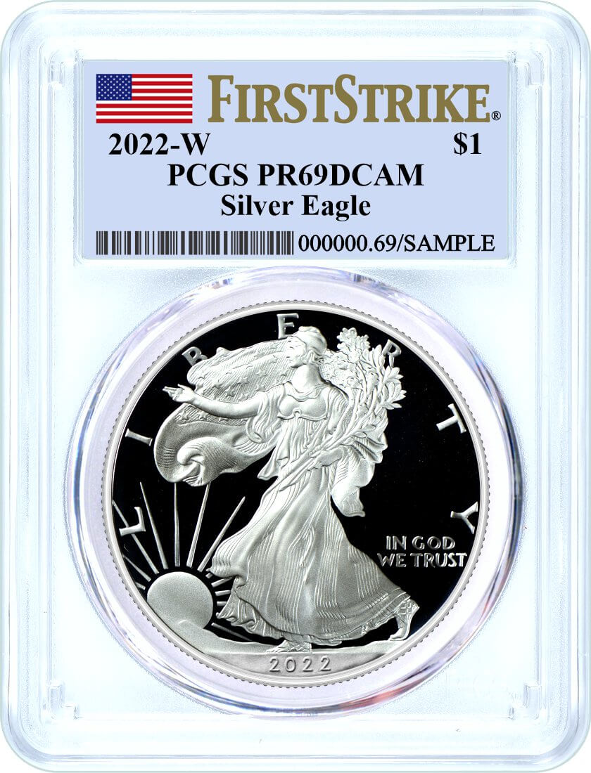 Details about   2013 W PROOF SILVER EAGLE PCGS PR69 DCAM FLAG FIRST STRIKE LIMITED EDITION SET 
