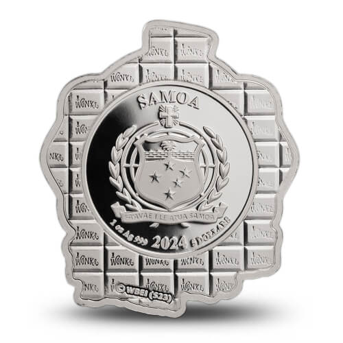 2024 Samoa $5 1 oz Silver Reverse Proof Willy Wonka Coin