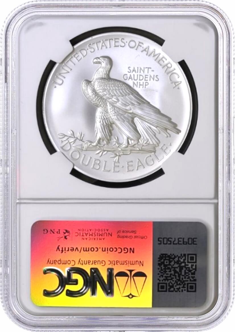 2024 NPF 1oz Silver Saint-Gaudens Winged Liberty Ultra High Relief NGC SP70 First Day of Issue Mercanti Signed Saint-Gaudens Label