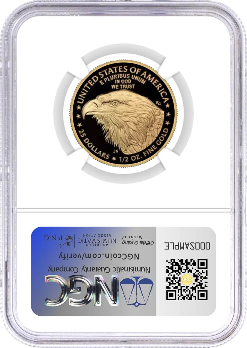 2025 W 1.85 oz Proof Gold Eagle 4-Coin Set NGC PF70 Ultra Cameo Advance Releases Norris Signed U.S. Mint Designer Series