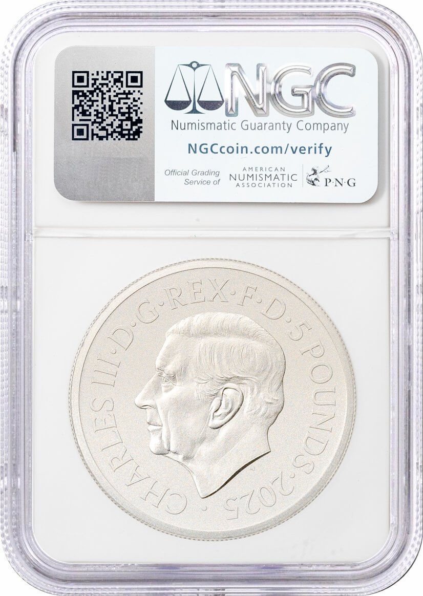2024 & 2025 G. Britain S£5 2 oz Waterloo Medal Victory & Allied Leaders Two Coin Set NGC PF70 Matte Advanced Releases Jennings Signed Royal Mint Label With OGP