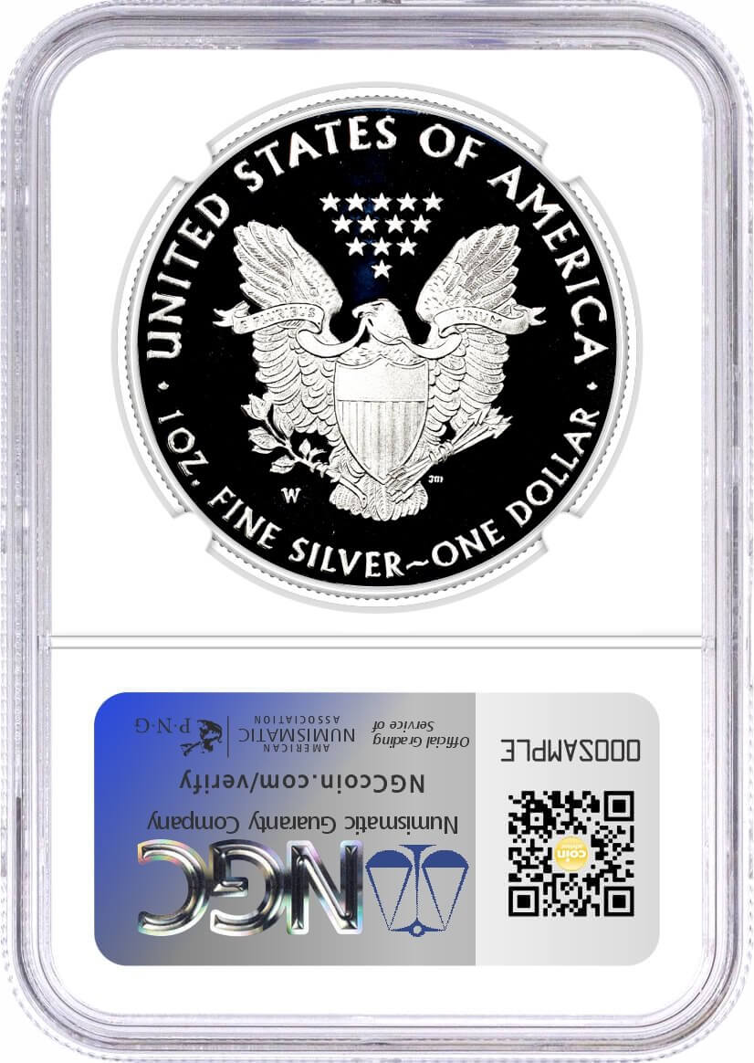 2014 W $1 1 oz Proof Silver Eagle Congratulations Set NGC PF70 UCAM Mercanti/Gaudioso Signed Limited Edition Dual Signature U.S. Mint Engraver Series