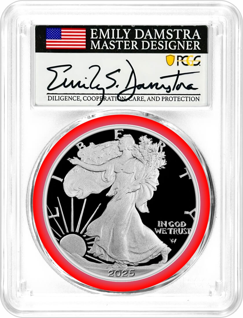 2025 S Limited Edition Silver Proof Set Kennedy PCGS PR70 DCAM AR Facsimile Label and Silver Eagle PCGS PR70 DCAM AR Damstra Signed MDS with 6 Coin Bonus in OGP