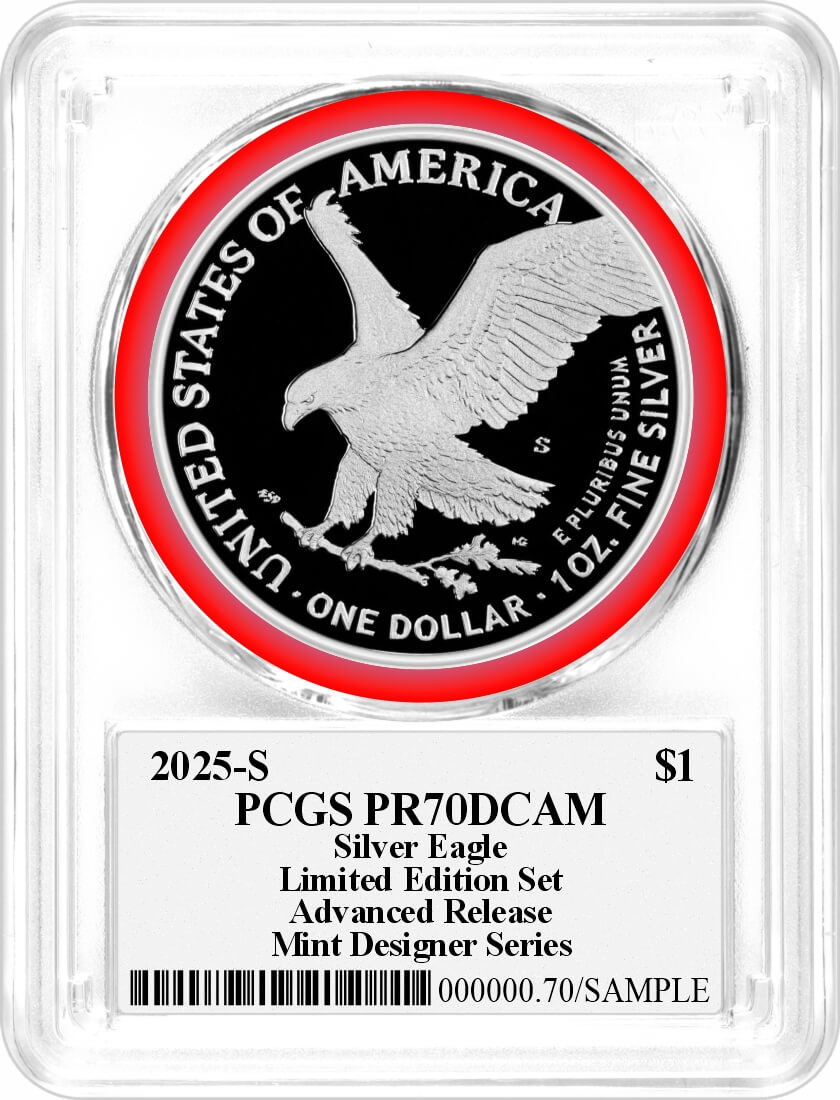 2025 S Limited Edition Silver Proof Set Kennedy PCGS PR70 DCAM AR Facsimile Label and Silver Eagle PCGS PR70 DCAM AR Damstra Signed MDS with 6 Coin Bonus in OGP