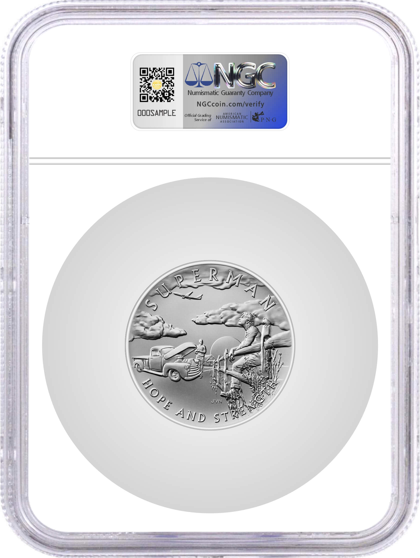 2025 (P) 2.5 oz Silver DC Comics Superman Medal NGC MS70 Matte First Day of Issue Dean Cain Signed with OGP