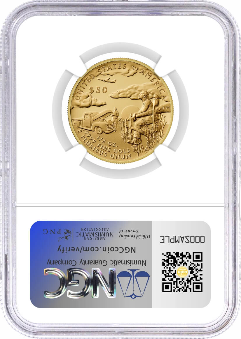 2025 W $50 1/2 oz 24K Proof Gold DC Comics Superman NGC PF70 UCAM First Day of Issue Dean Cain Signed with OGP