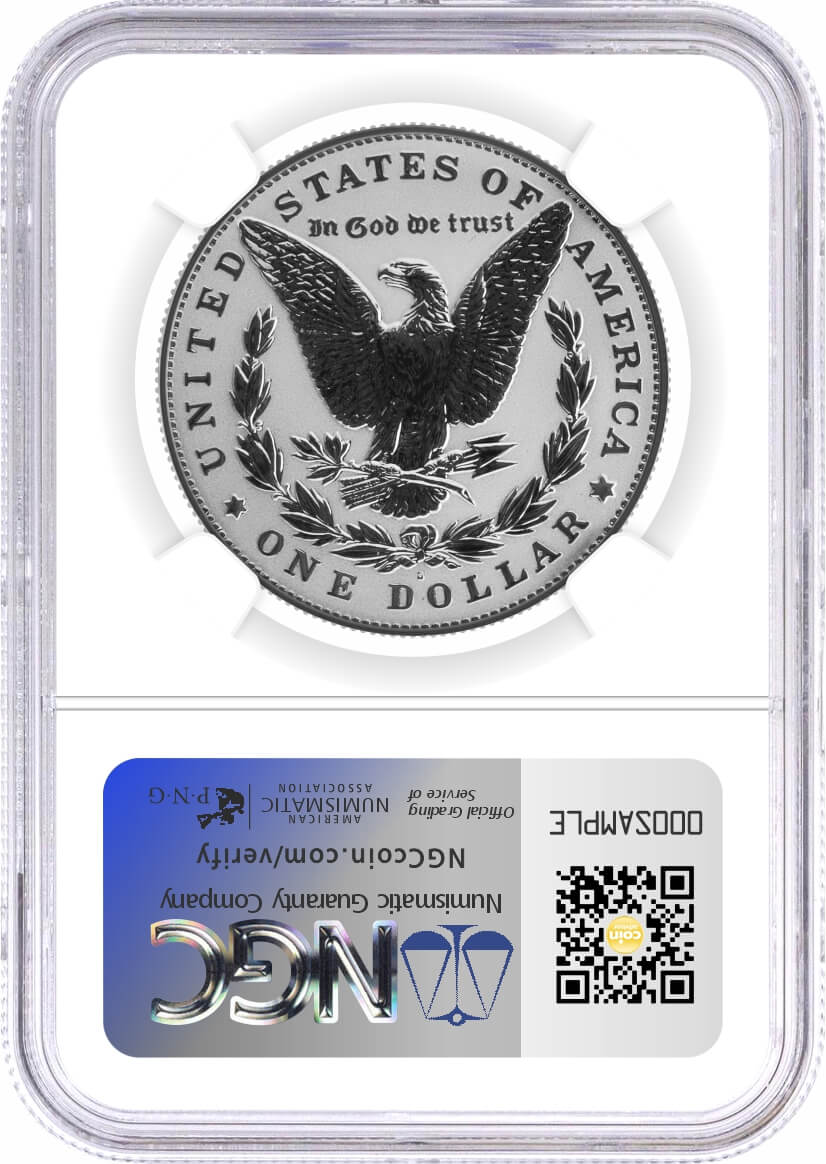 2025 S $1 Reverse Proof Silver Morgan Dollar and Peace Dollar 2-Coin Set NGC Reverse PF70 Early Releases Design Label