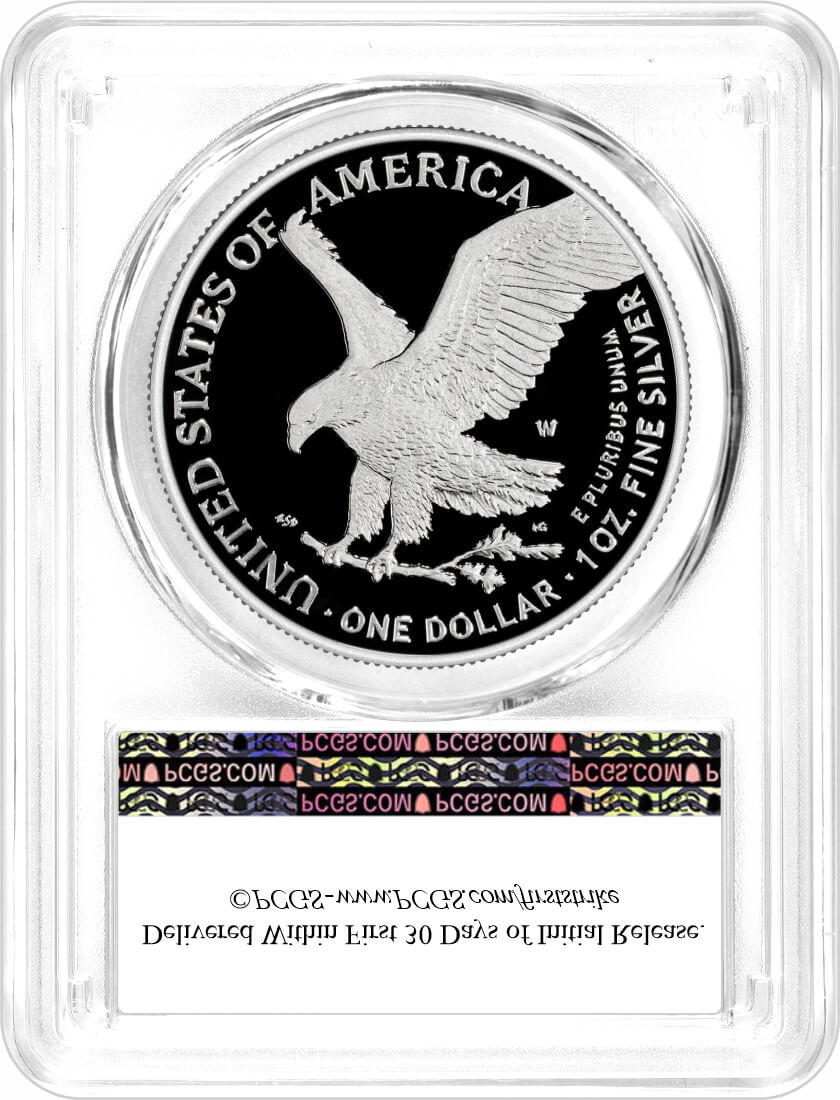 1776-2026 W $1 1 oz 250th Anniversary Liberty Bell Privy Proof Silver Eagle PCGS PR70 DCAM First Strike Struck at West Point Mint Label