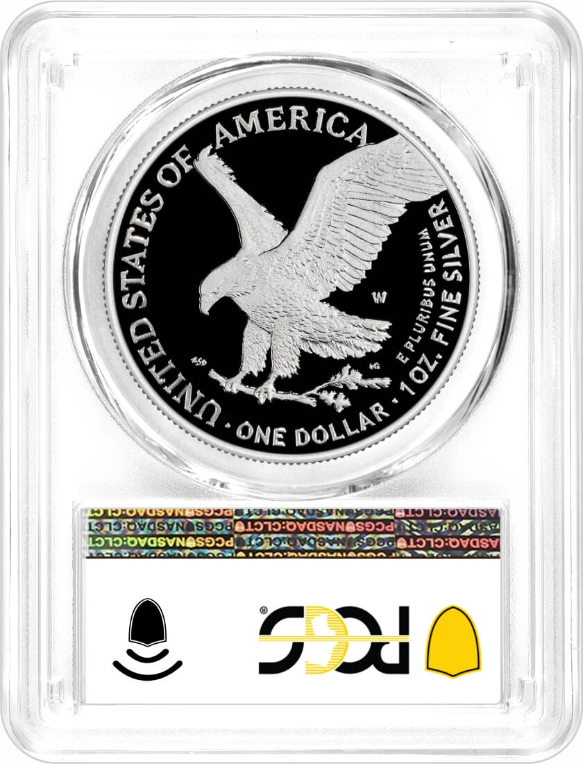 1776-2026 W $1 1 oz 250th Anniversary Liberty Bell Privy Proof Silver Eagle PCGS PR70 DCAM First Day of Issue Struck at West Point Mint Label
