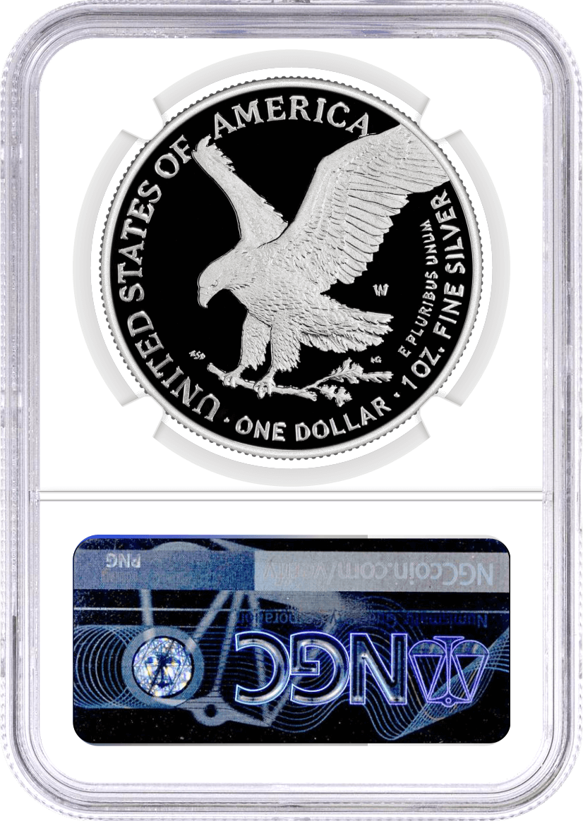 1776-2026 W $1 1 oz 250th Anniversary Liberty Bell Privy Proof Silver Eagle NGC PF70 UCAM First Day of Issue Gaudioso Signed 1776 Freedom Label