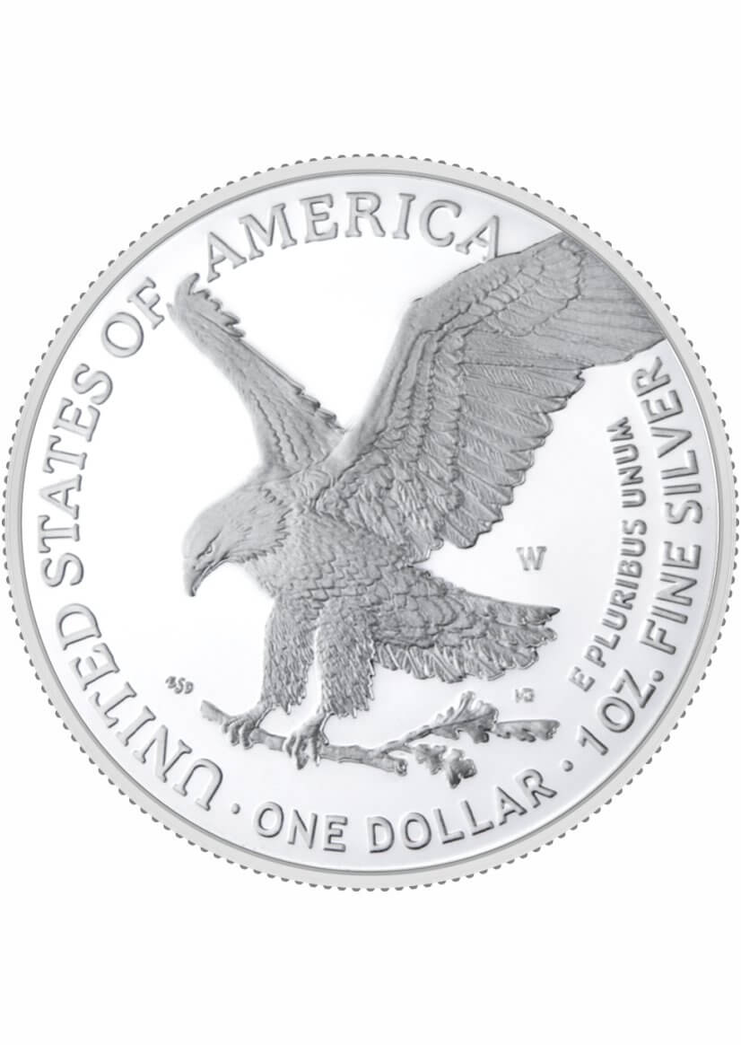 1776-2026 W $1 1 oz Proof Silver Eagle with 250th Anniversary Liberty Bell Privy in OGP