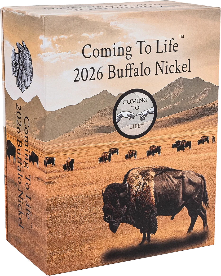 2026 5C 5 oz Buffalo Nickel Coming To Life NGC MS70 Antiqued Advance Releases Gaudioso Signed X-Mint Label