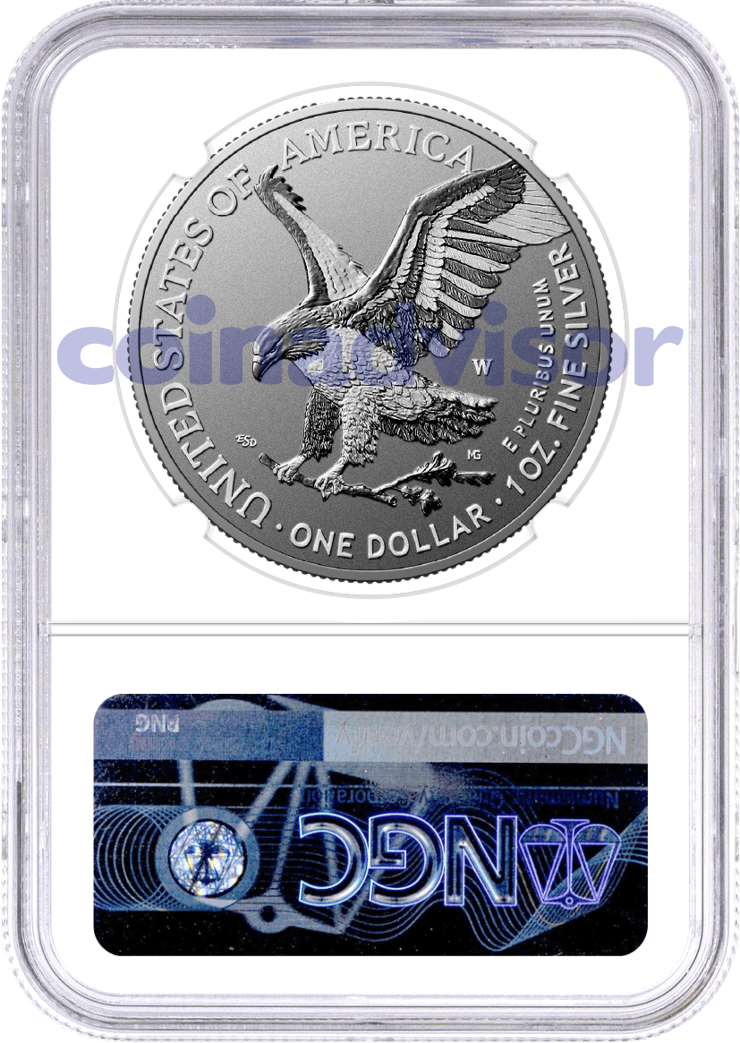 1776-2026 W $1 1 oz 250th Anniversary Liberty Bell Privy Enhanced Uncirculated Silver Eagle NGC SP70 First Day of Issue 1st Label