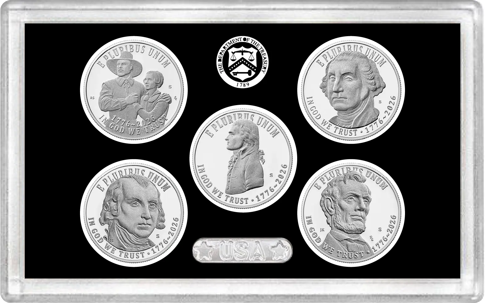 2026 S Semiquincentennial Silver Proof 10-Coin Set in OGP NGC Gem Proof Banded First Day of Issue