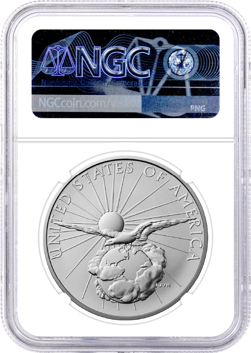 1804(2026) W $1 Silver Dollar 24K Gold Coin with Liberty Bell Privy + Companion Silver Medal Best of the Mint NGC SP70 FDOI Hollis Signed Flag Label with Bonus 1776 2-Coin Display Case