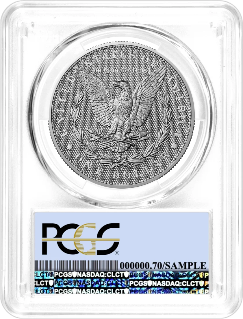1776-2026 P $1 Diamond Field Silver Morgan Dollar & Peace Dollar 2-Coin Set PCGS MS70 Advanced Release Flag Label