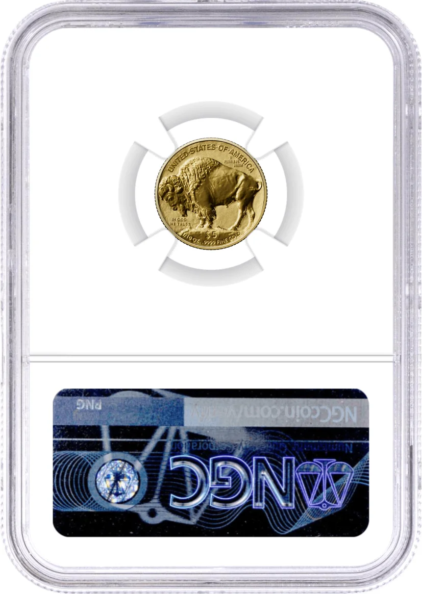 2026 W $5 1/10 oz 20th Anniversary Privy Reverse Proof Gold Buffalo NGC REVERSE PF70 Advance Releases Gaudioso Signed 1776 Freedom Label