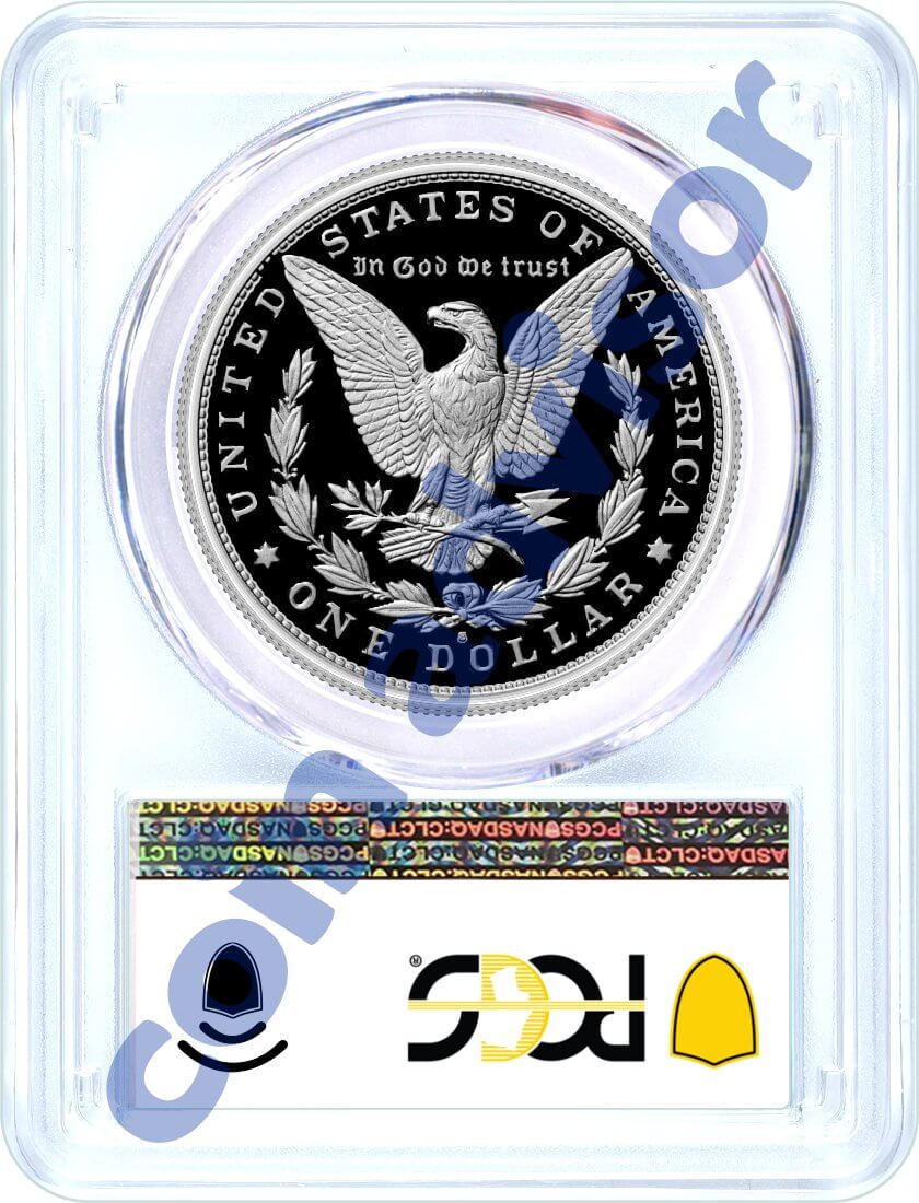 2023 S $1 Proof Silver Morgan Dollar and Peace Dollar 2 Coin Duo PCGS PR70 DCAM First Day of Issue Flag Label