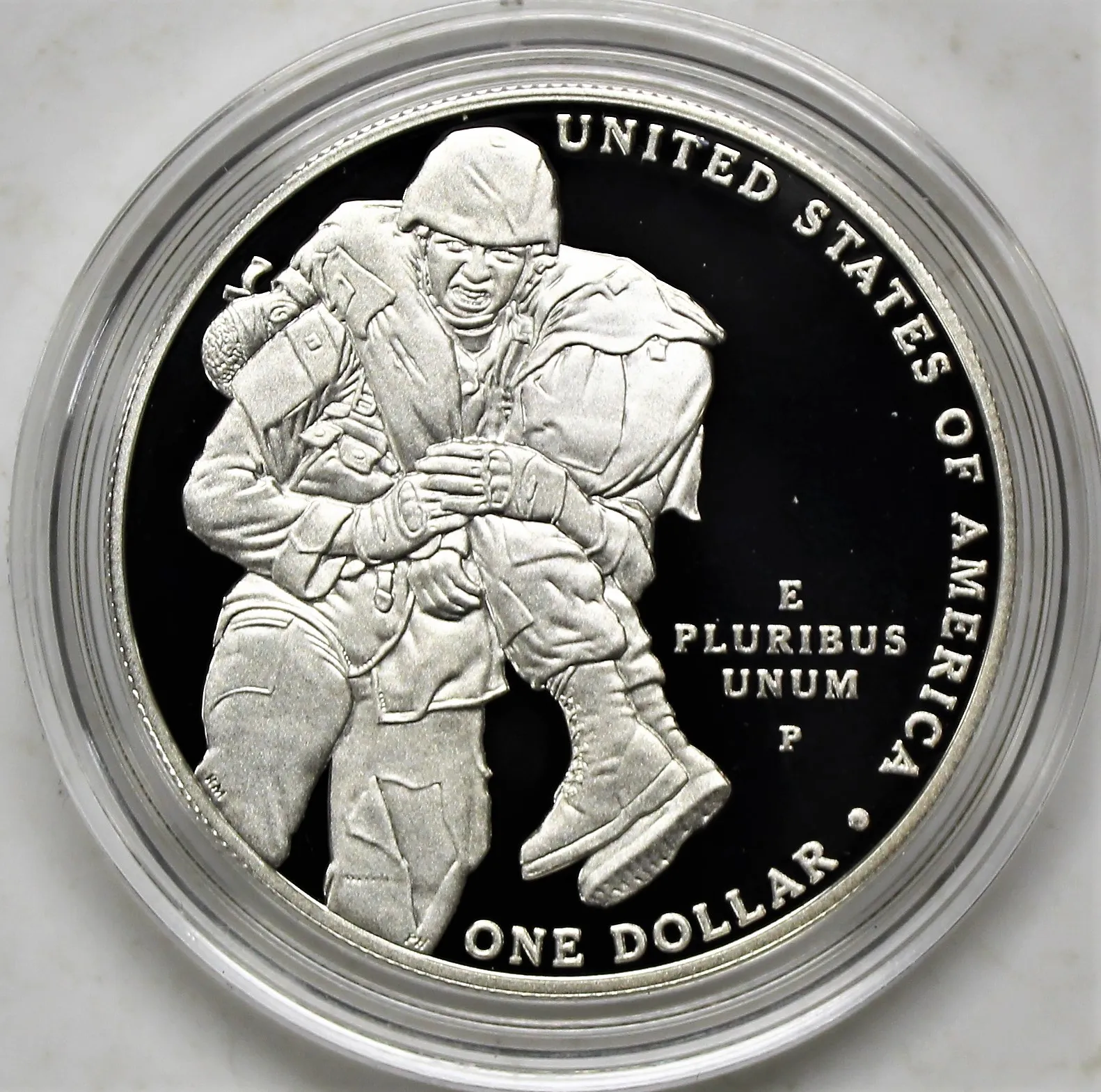 2011 P $1 Proof Silver Medal of Honor Commemorative Dollar with OGP and COA