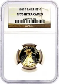 1989 P $10 Proof Gold Eagle NGC PF70 UCAM