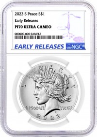 2023 S $1 Proof Silver Peace Dollar NGC PF70 UCAM Early Releases