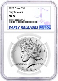 2023 $1 Silver Peace Dollar NGC MS70 Early Releases