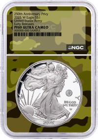 2024年　イーグル銀貨 FIRST STRIKE STAR privy 2024-First-Strike-Silver-Eagle