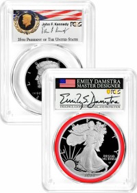 2025 S Limited Edition Silver Proof Set Kennedy PCGS PR70 DCAM AR Facsimile Label and Silver Eagle PCGS PR70 DCAM AR Damstra Signed MDS with 6 Coin Bonus in OGP