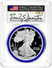 1776-2026 W $1 1 oz 250th Anniversary Liberty Bell Privy Proof Silver Eagle PCGS PR70 DCAM Advanced Release Damstra Signed Mint Designer Series