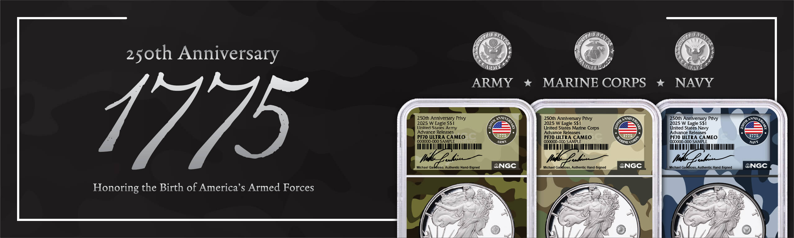 250th Anniversary Army, Marine Corps, and Navy